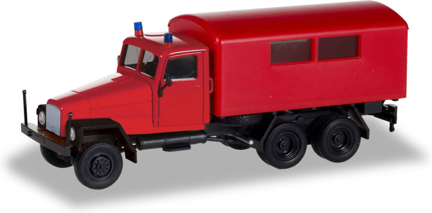 Modellfahrzeuge Herpa IFA G5 Koffer-LKW "Feuerwehr" (308731)