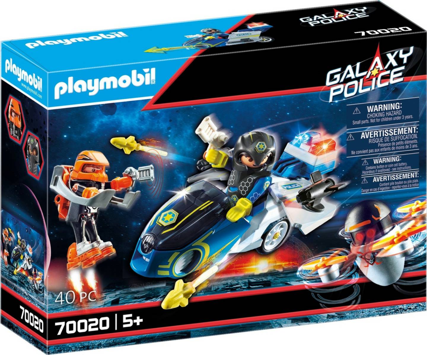 Playmobil Galaxy Police-Bike (70020) Playmobil