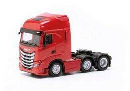 Herpa Iveco S-Way 6x2 Zugmaschine, rot (317122) Modellfahrzeuge