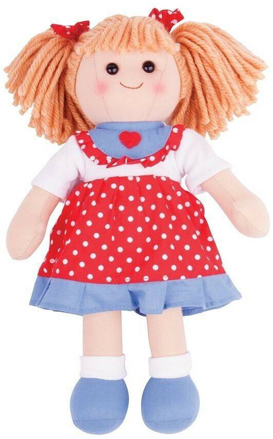 Bigjigs Stoffpuppe Emily 34 cm Puppen