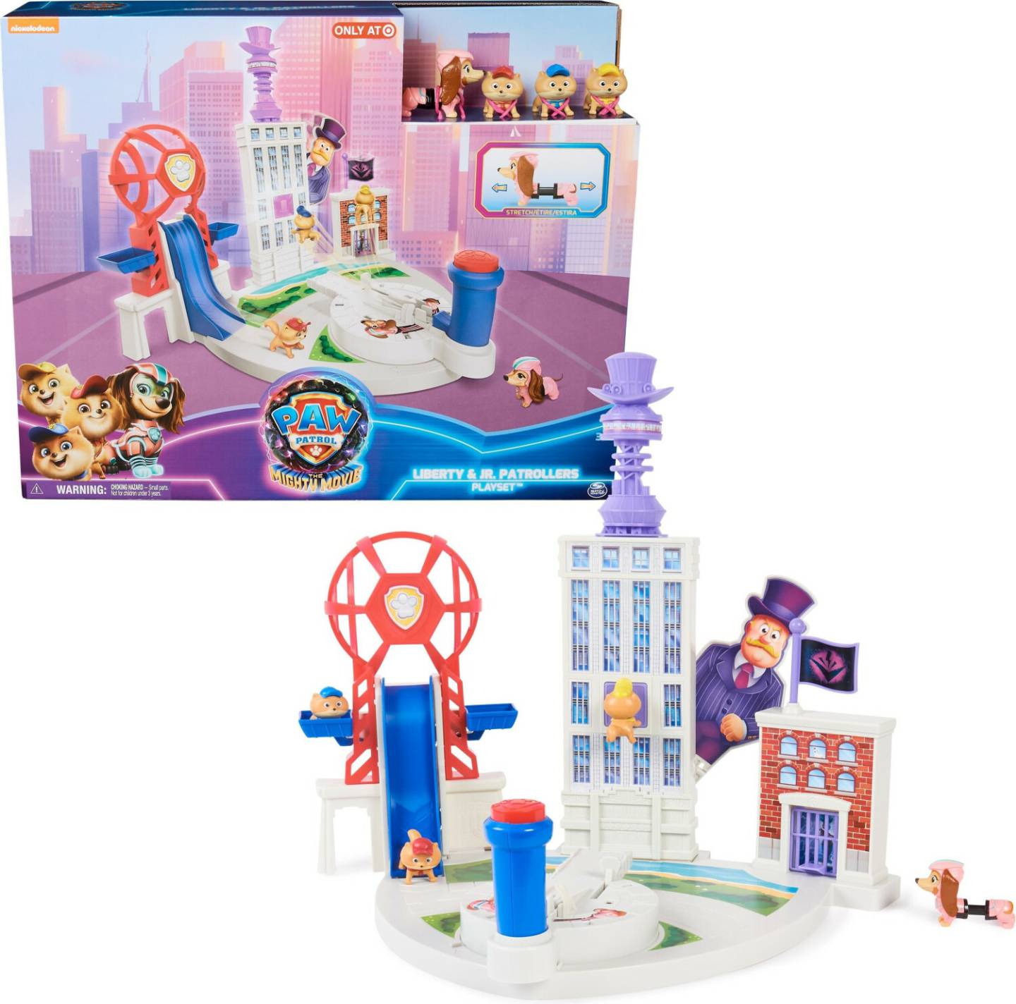 Spin Master Paw Patrol Der Mighty Movie Liberty & Junior Patrollers Spielset (6067863) Spielzeug-Fahrzeuge