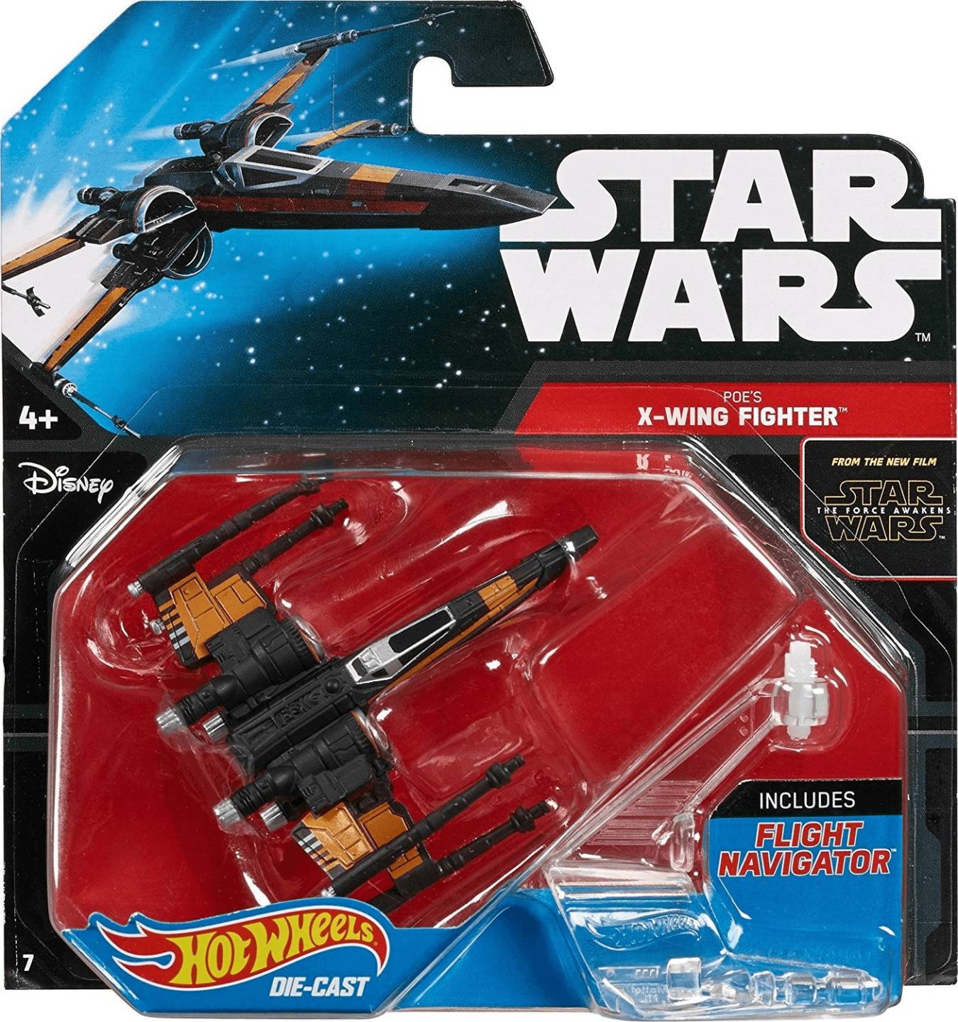 Sammelfiguren Hot Wheels Star Wars - Episode Hero Starfighter (Open Wing Orange) (DJJ63)