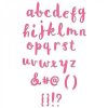 Bastelspiele Sizzix Thinlits alphabet lowercase letters