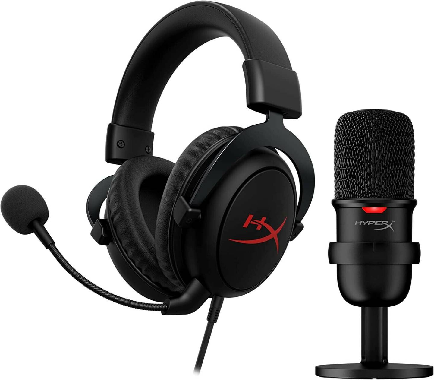 Gaming Headsets HyperX Cloud Core + SoloCast Streamer Starter Pack