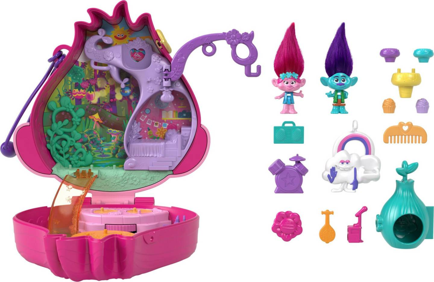 Sammelfiguren Polly Pocket Trolls Schatulle