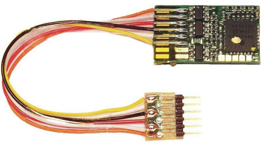 Modelleisenbahn-Zubehör Fleischmann Rückmeldefähiger DCC-Decoder mit 6-poligem Stecker (NEM 651) (687403)