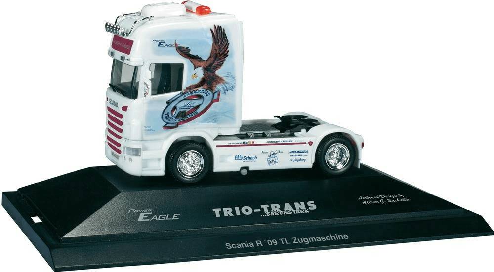 Herpa Scania R TL Zugmaschine "Power Eagle / Trio-Trans" (110662) Modellfahrzeuge