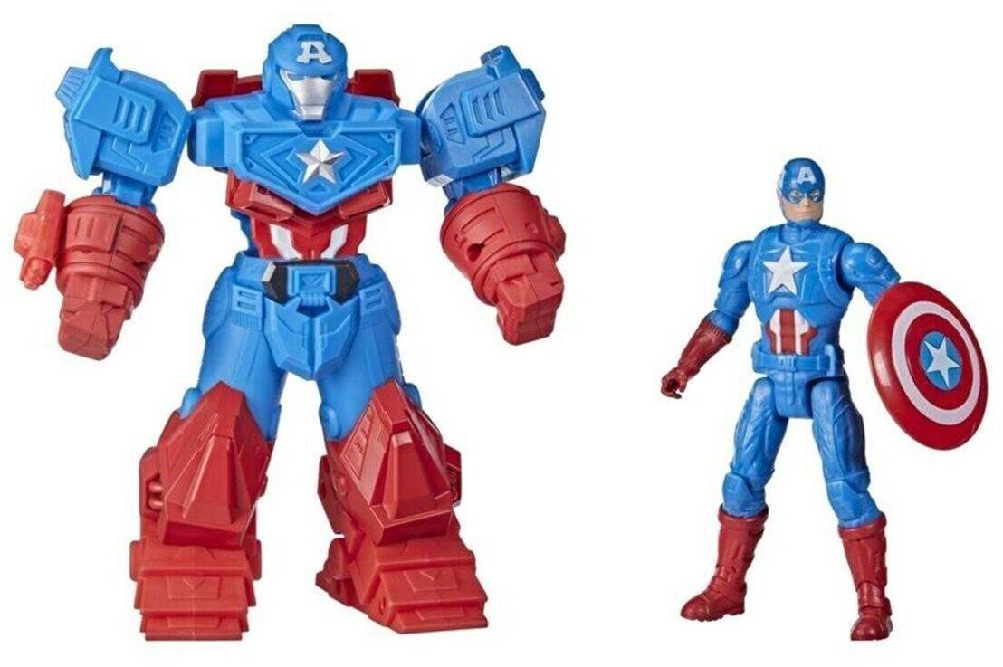 Hasbro Avengers Mech STrike Captain America mit ultimativer Mech Rüstung Sammelfiguren