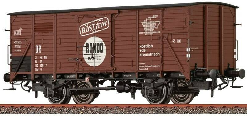 Brawa Gedeckter Güterwagen Gw (G) DR, Ep. IV, Rondo Kaffee (50766) Modelleisenbahnen