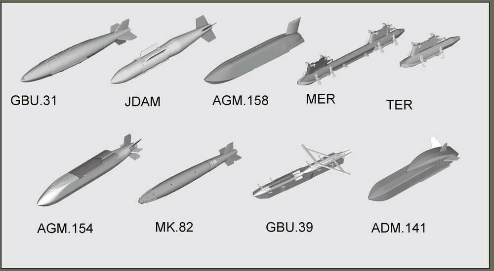 Modellbausätze Trumpeter US aircraft weapons - Guided Bombs (03305)