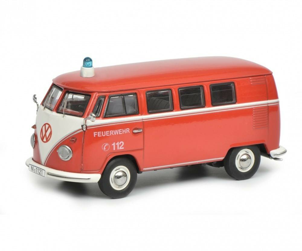 Schuco VW T1b Bus "Feuerwehr" 1:43 (368800) Modellfahrzeuge