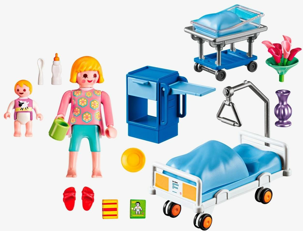 Playmobil Playmobil City Life - Krankenzimmer mit Babybett (6660)