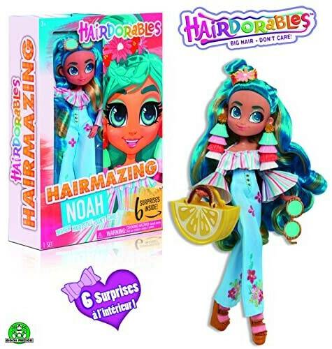 Giochi Preziosi Hairdorables Hairmazing Noah + 6 surprises Puppen