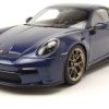 Modellfahrzeuge Norev Porsche 911 992 GT3 Touring 2021 dunkelblau metallic