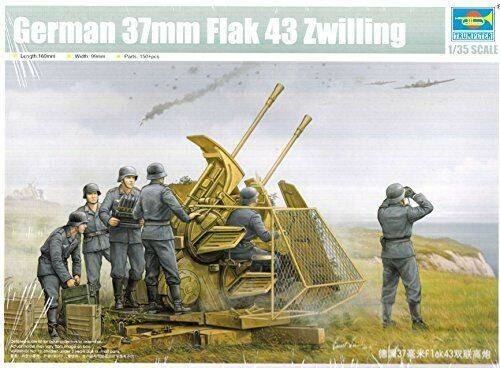 Trumpeter German 37mm Flak 43 Zwilling (02347) Modellbausätze