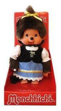 Sekiguchi Monchhichi Bayrisches Mädchen 20cm Kuscheltiere