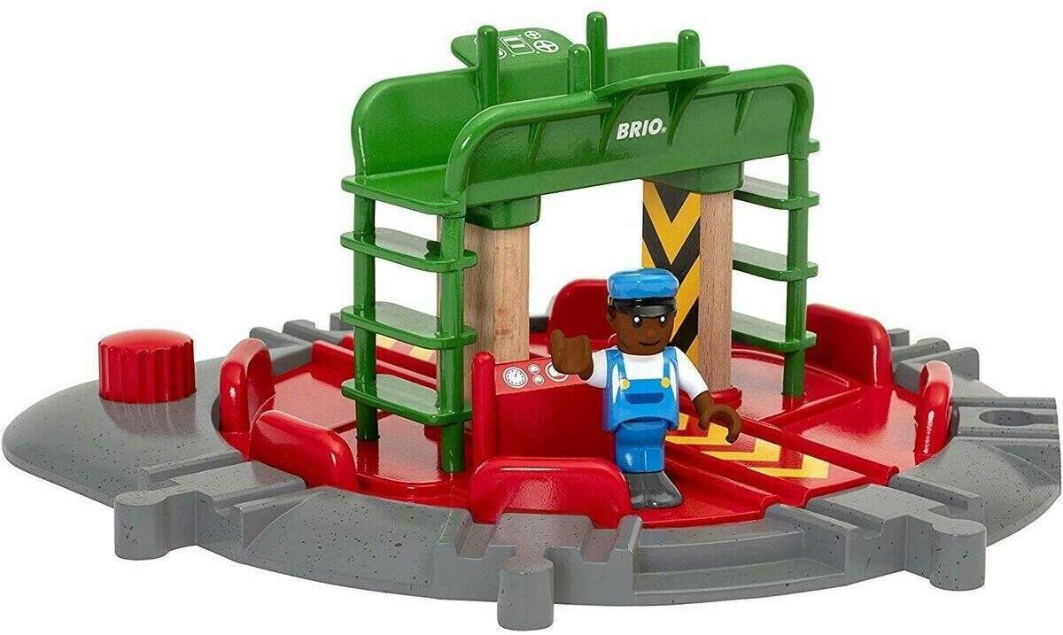 Brio World - Lok-Drehscheibe mit Kontrollbrücke (33476) Spielzeug-Fahrzeuge