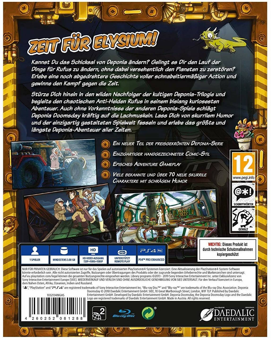 Deponia: Doomsday (PS4) PS4 Spiele