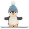 Jellycat Peanut Penguin Snowboard 12 cm Kuscheltiere