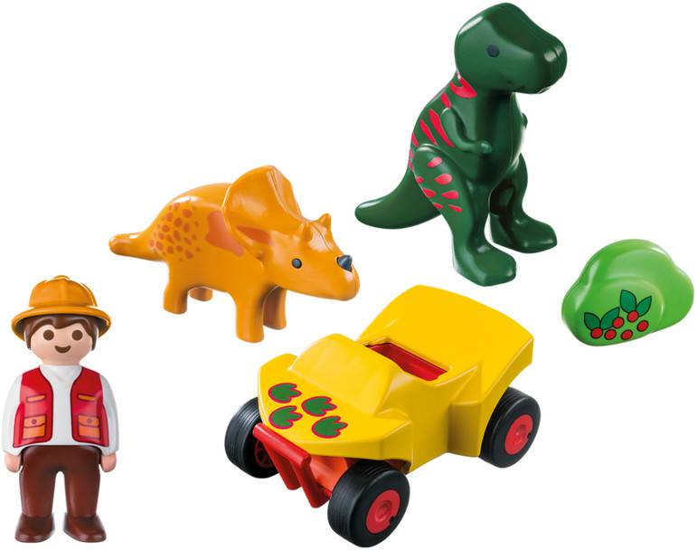 Playmobil 1.2.3 - Dinoforscher mit Quad (9120) Playmobil