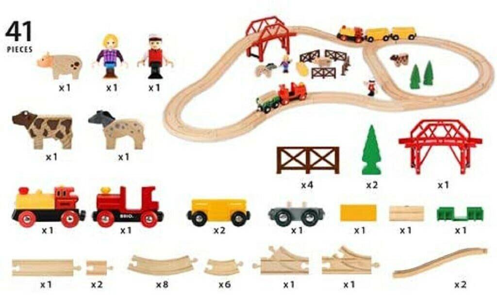 Spielzeug-Fahrzeuge Brio Farm & Train Set (V-12759)