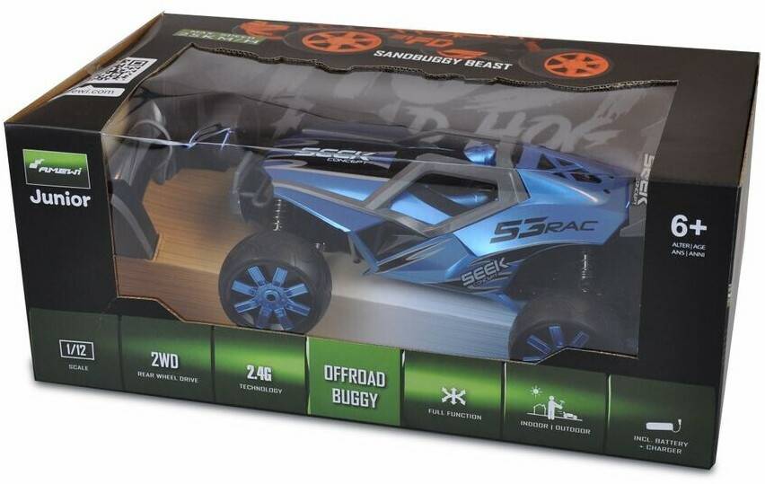 Amewi Buggy Atomic 2WD Blau, 1:12, RTR (22512) RC-Modellbau