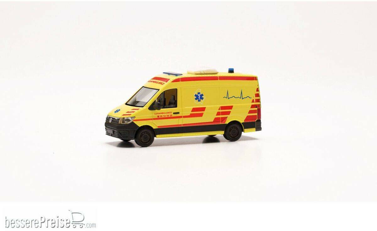 Herpa VW Crafter RTW "Luxambulance" (Luxemburg) (97529) Modellfahrzeuge