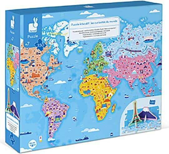 Puzzles Janod Edukativ-Puzzle Sehenswürdigkeiten (350 Teile)