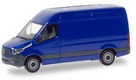 Herpa Mercedes-Benz Sprinter `18 Kasten Hochdach ultramarinblau (093811) Modellfahrzeuge