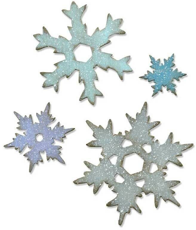 Bastelspiele Sizzix Bigz L Die Stacked Snowflakes by Tim Holtz