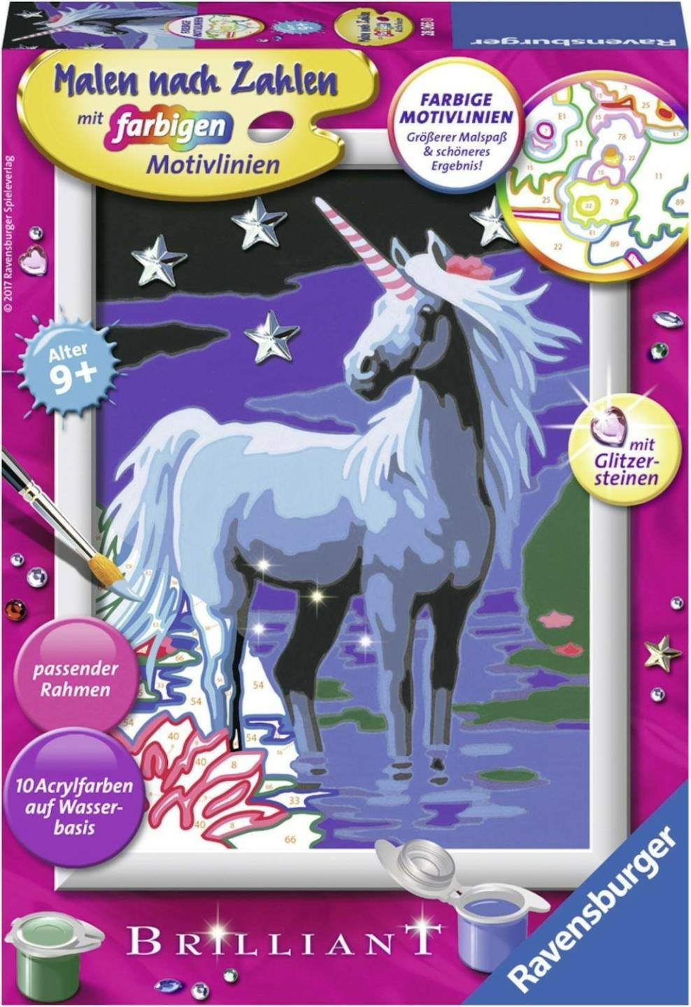 Ravensburger Malen nach Zahlen Zauberhaftes Einhorn Zeichen- & Malsets