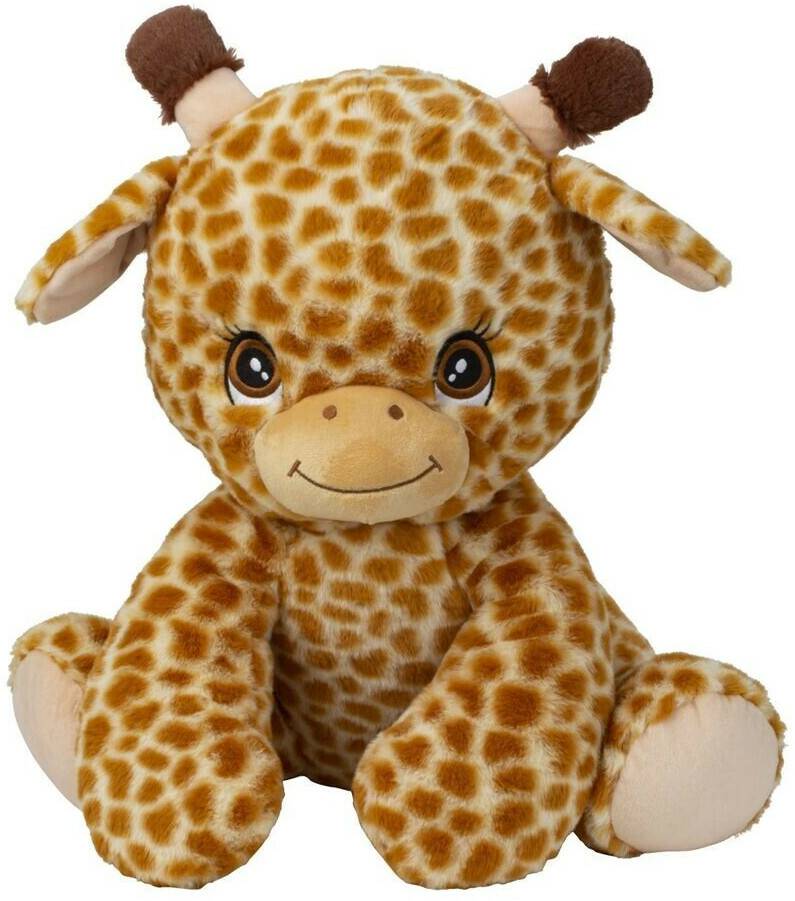 Kuscheltiere Lifestyle & More Giraffe braun mit süßen Augen sitzend 33 cm (4268)