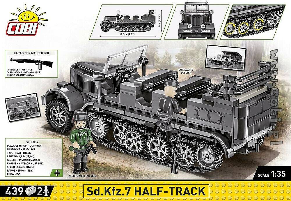 Baukästen & Bausteine Cobi Sd.Kfz. 7 Half-Track (2275)