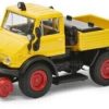 Schuco H0 / 1:87 MHI Zweiwegefahrzeug Unimog U406 Modellfahrzeuge