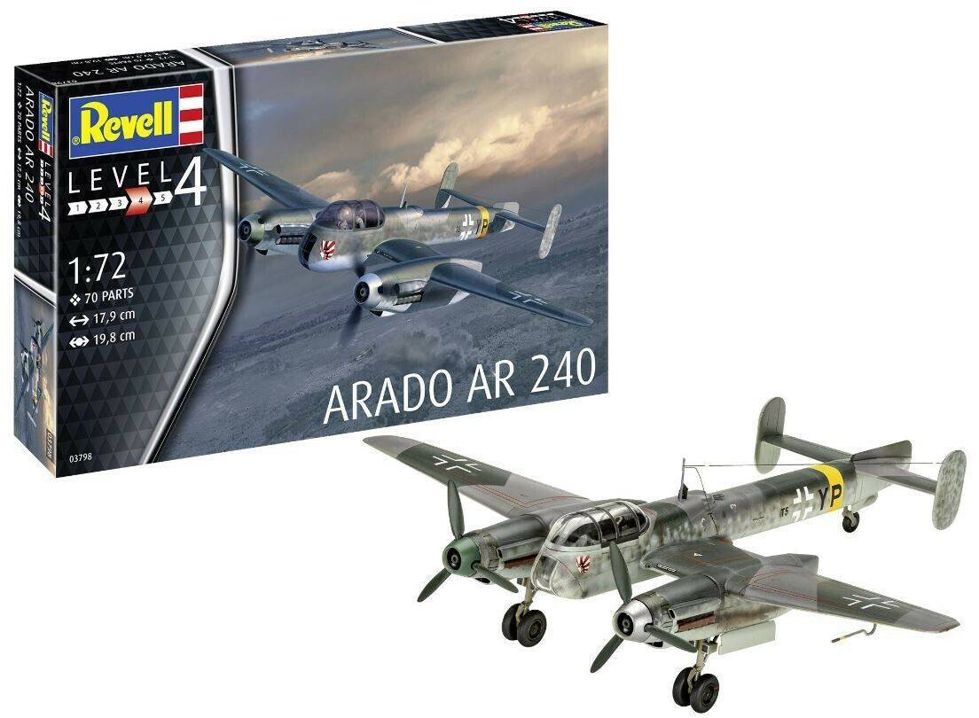 Modellbausätze Revell Arado Ar 240 1:72 Modellbausatz (03798)