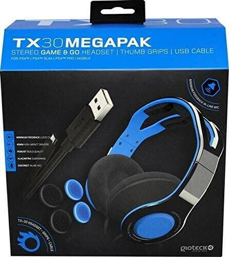 Gioteck TX-30blau MegaPak für PS4/PS4 Slim/PS4 Pro/Mobile Gioteck TX-30