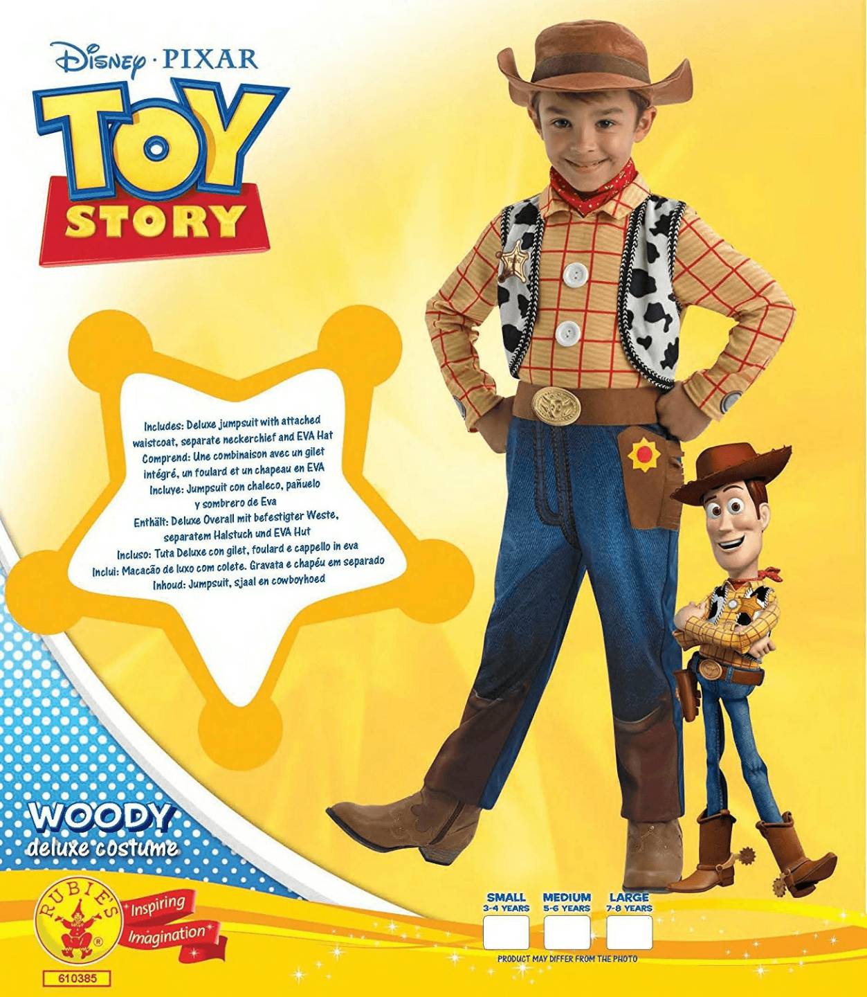 Rubie's Toy Story - Woody Deluxe (610385) Kinderkostüme