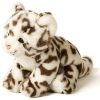 Kuscheltiere UNI-TOYS Schneeleopard, sitzend 19 cm