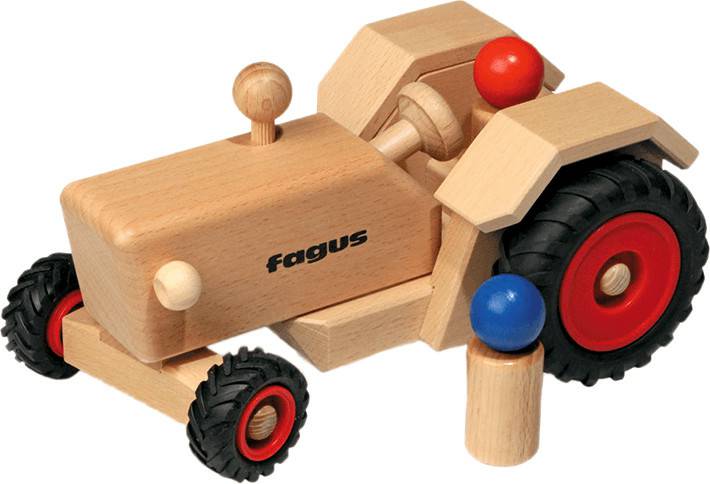 Spielzeug-Fahrzeuge Fagus Traktor lenkbar