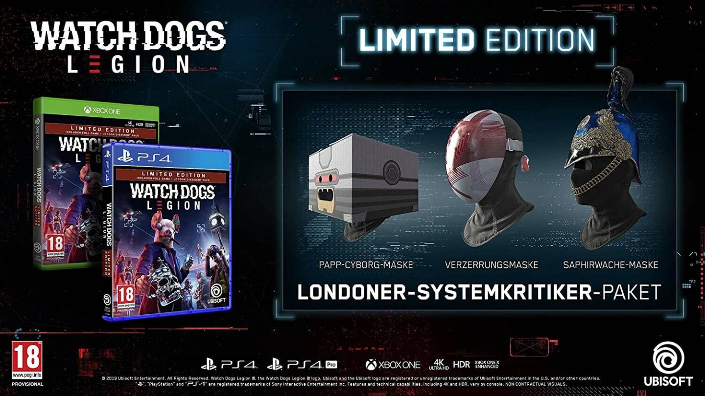 Watch Dogs: LegionLimited Edition (PS4) PS4 Spiele