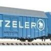 Modelleisenbahnen Liliput 2-tlg. Set großräumiger Güterwagen Hbbks "METZELER", DB, Ep. IV (L260161)