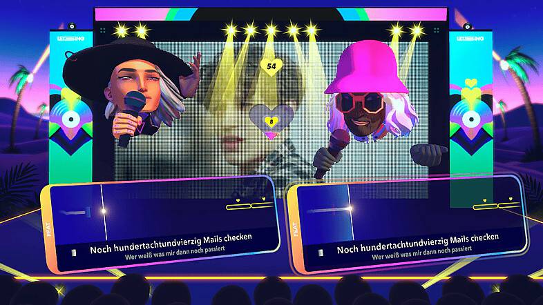 PS5 Spiele Let's Sing 2024 mit deutschen und internationalen Hits2 Mikrofone (PS5)