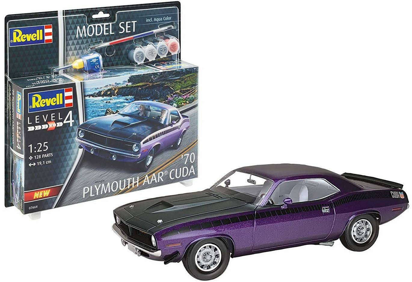 Modellbausätze Revell Model Set 1970 Plymouth AAR Cuda (67664)