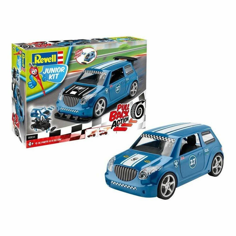 Revell Pull Back Rallye Car, blau (00834) Modellbausätze