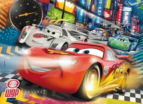 Clementoni Magic 3D - Cars 2 - The fastest crew (104 Teile) Puzzles