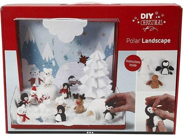 Bastelspiele Creativ Company DIY Sets Modellieren DIY-Set Polarlandschaft