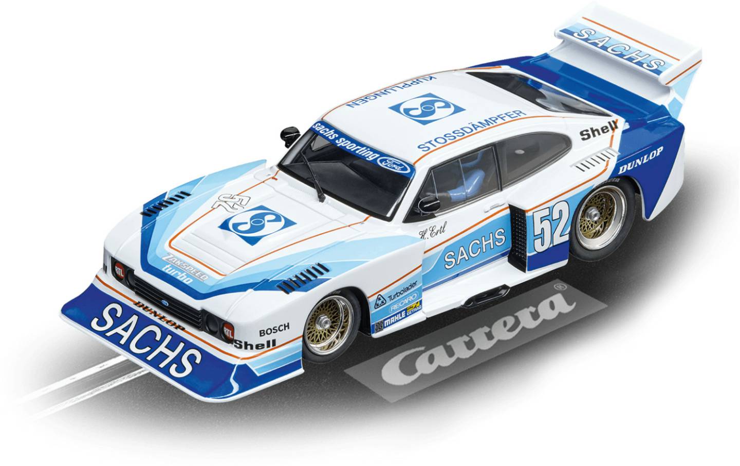 Rennbahnen Carrera Digital 132 Ford Capri Zakspeed Turbo Sachs Sporting No.52 30831