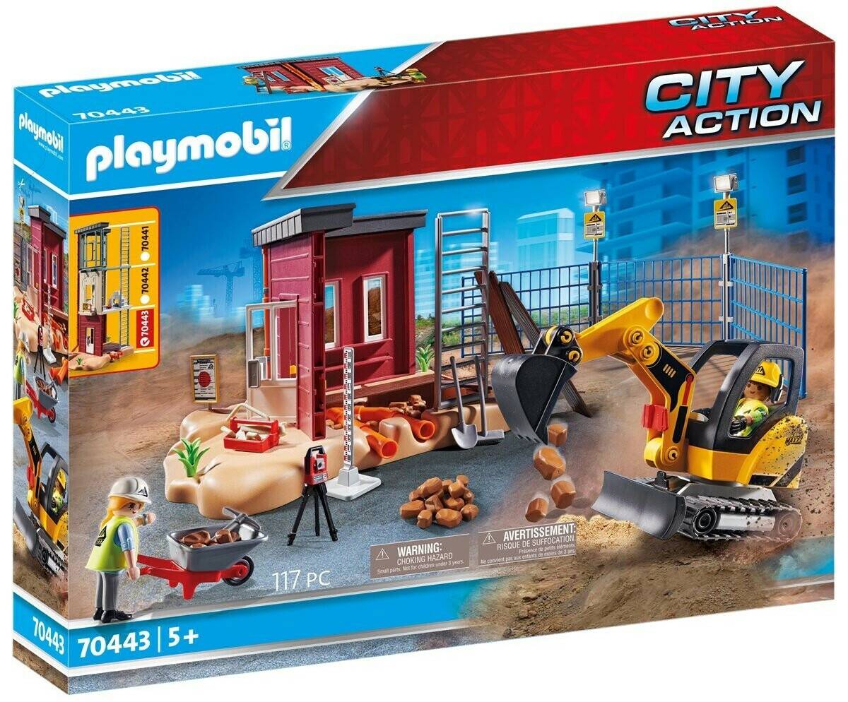 Playmobil City Action - Minibagger mit Bauteil (70443) Playmobil