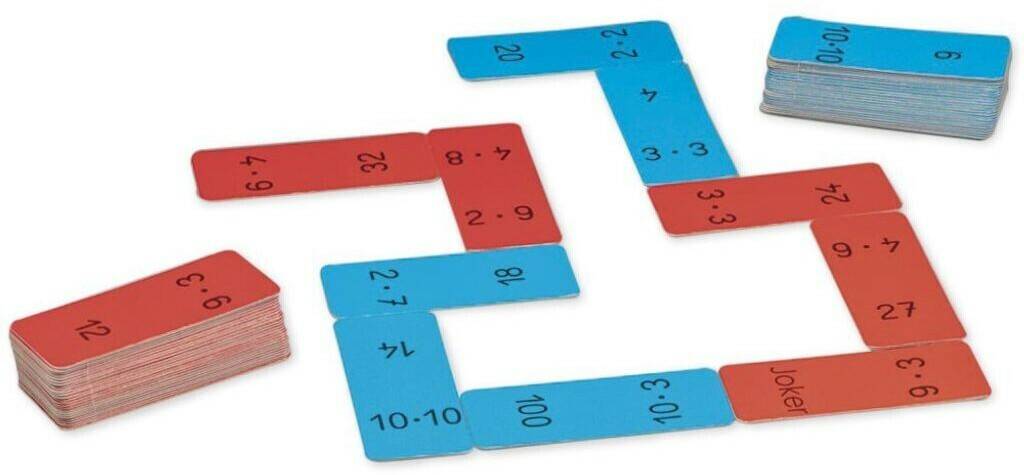 TimeTEX Multiplikation-Domino XL, 100er Zahlenraum, 60-tlg. (92465) Lernspielzeuge