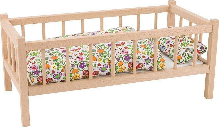 Puppen Goki Puppenbett Buche natur (RA107)